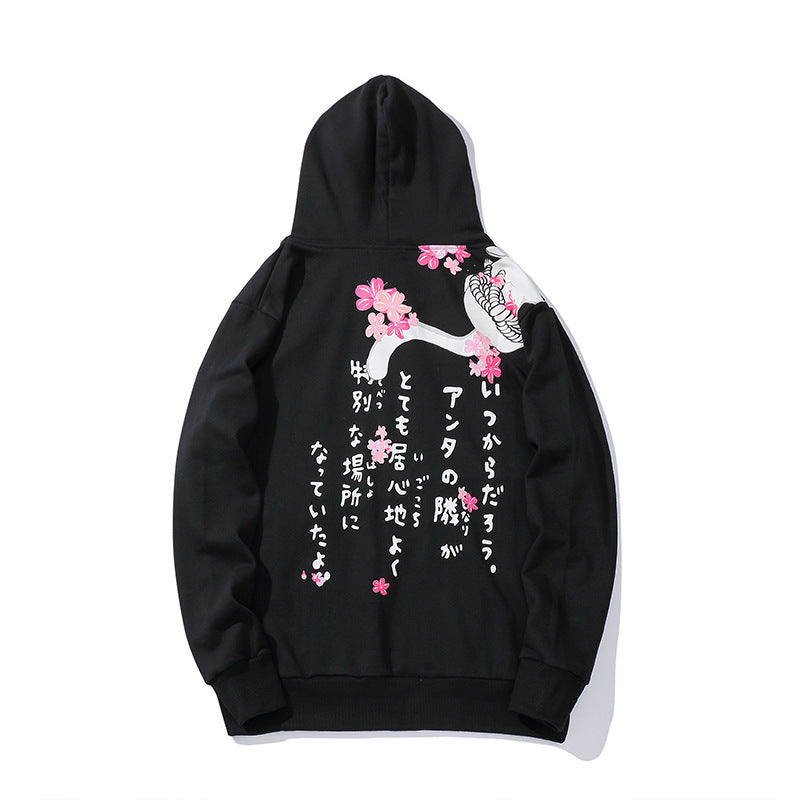 Cat print hoodie