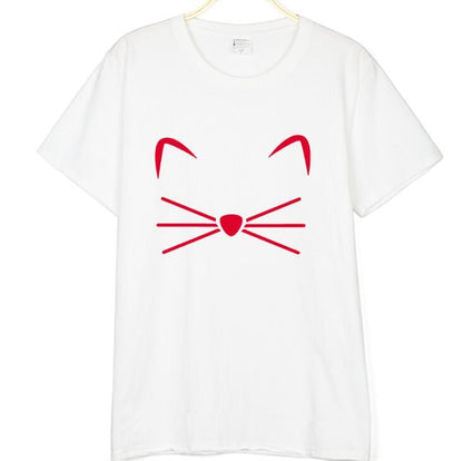 Cat Femmes Coton T-shirt