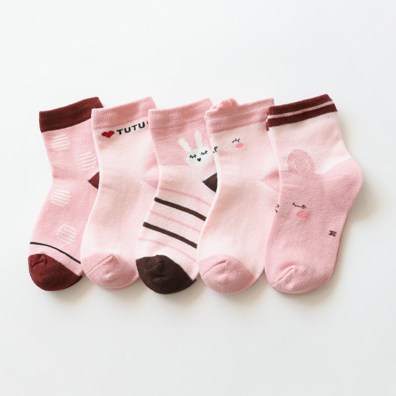 Cartoon Animal Cotton Socks For Boys And Girls