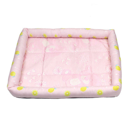 Summer Pet Ice Mat Dog Ice Silk Mat Mat Cool Summer Breathable Cat Pet Pet Square Bed