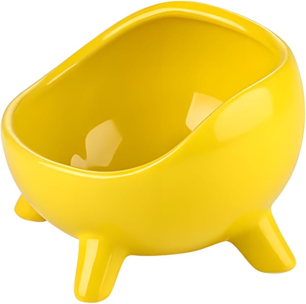 Cat Food Bowl For Cats And Small Dog  Four-Legs Ceramic Cat Food And Water Bowls For Indoor Cute Cat Stability Food Dish