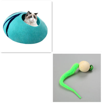 Warm woolen egg cat hole fashion pet house