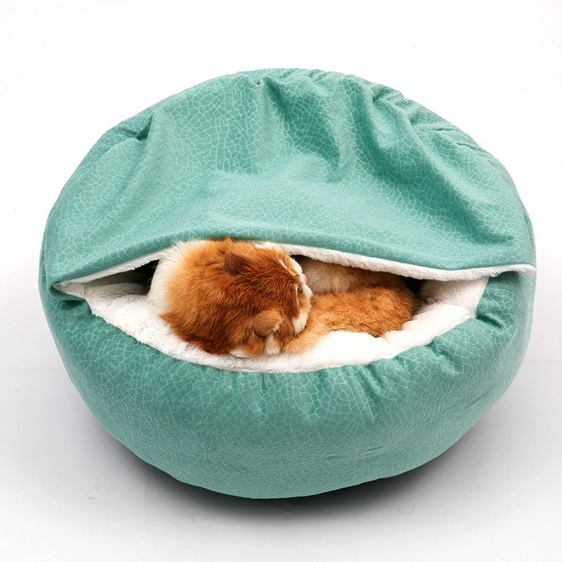 Cat Bed Four Seasons Creative Pet Cover Blanket Integrated Shell Shape