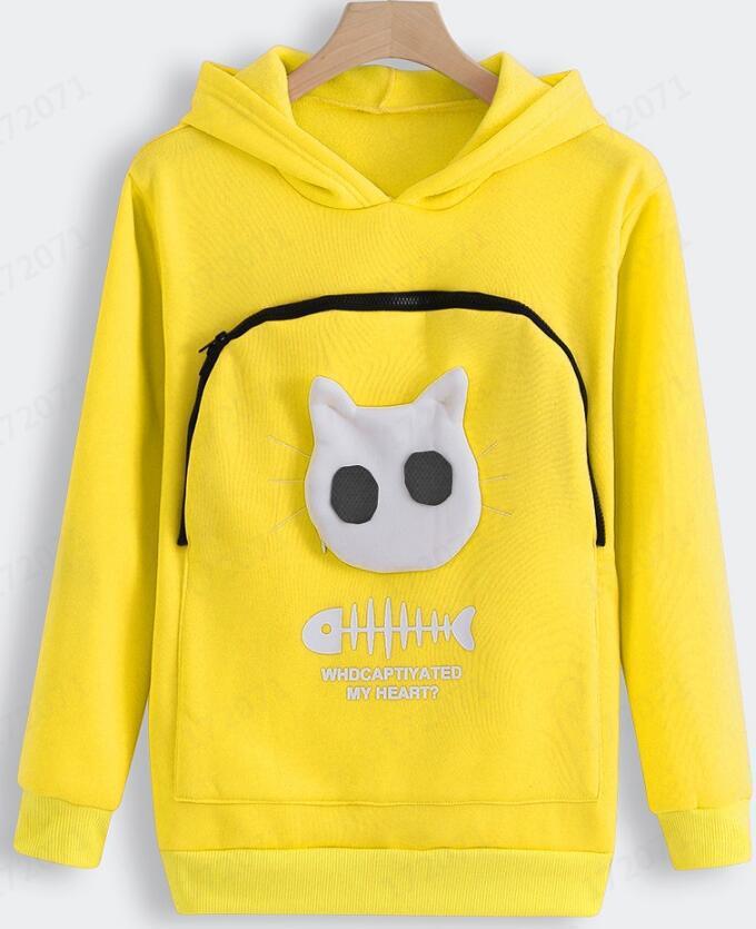 Cat print hoodie