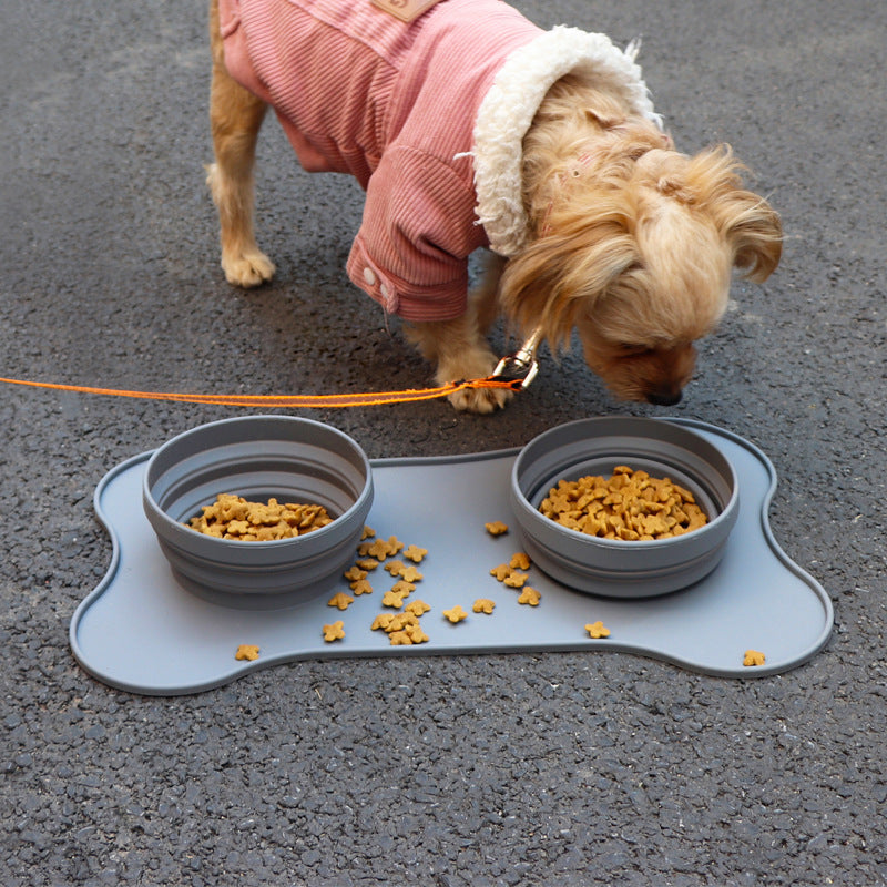 Silicone pet bowl