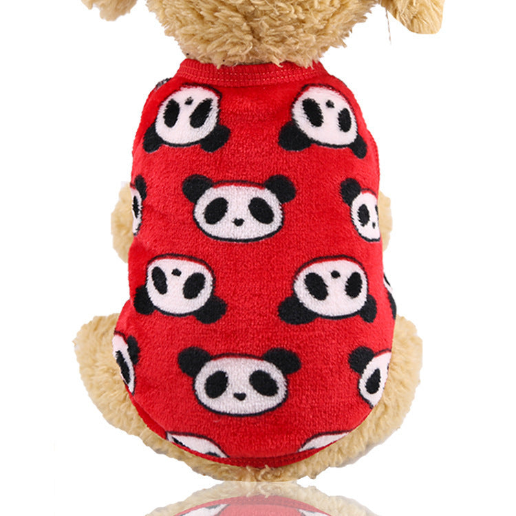 Flannel warm pet clothes