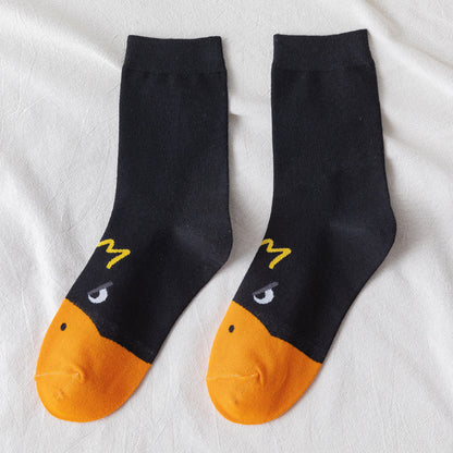 Cute duck cartoon japanese socks