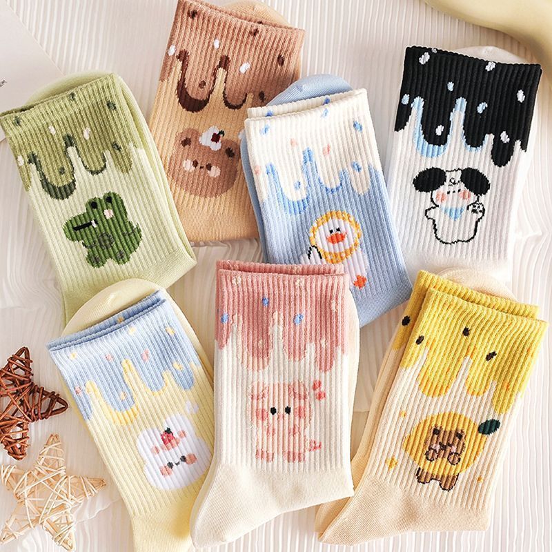 All-match Middle Tube Female Student Middle Tube Korean Style Sweet Cute Japanese Trendy Socks