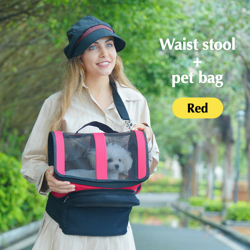 New Portable Pet Cat Bag Cat Bag Dog Out Portable Pet Bag Cross-border Hot Selling Folding Outer Band Cat Bag With Base