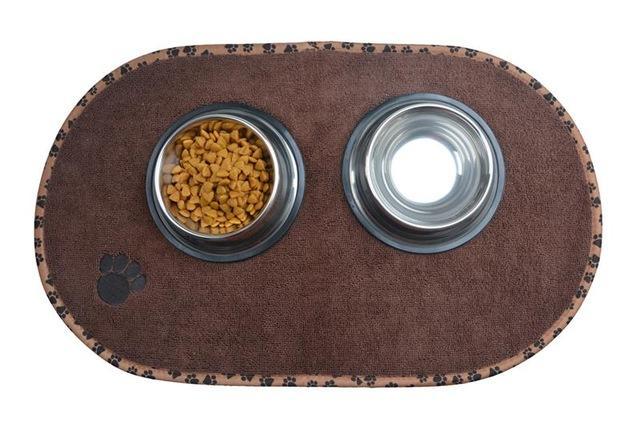 Microfiber Dog Bowl Place Mat