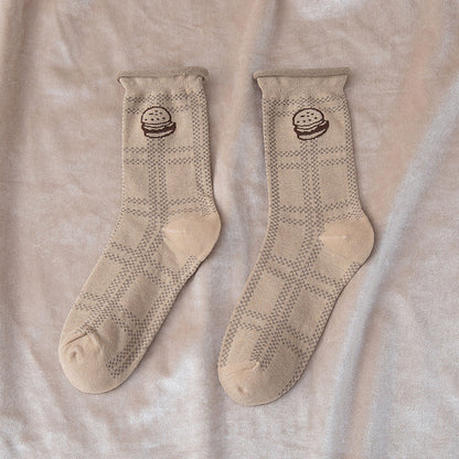 Cotton Socks, Korean Style Trendy Socks, Autumn Thin Style