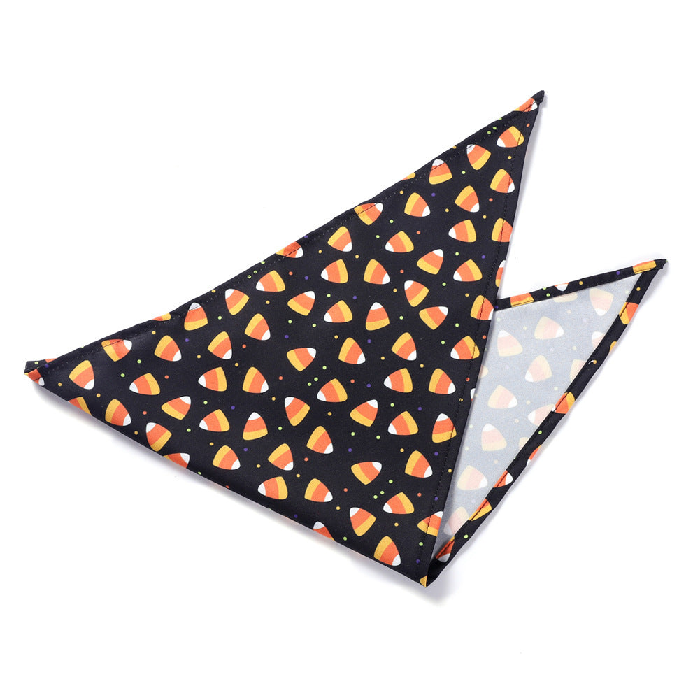 Halloween Pet Cat Dog Decorative Saliva Towel