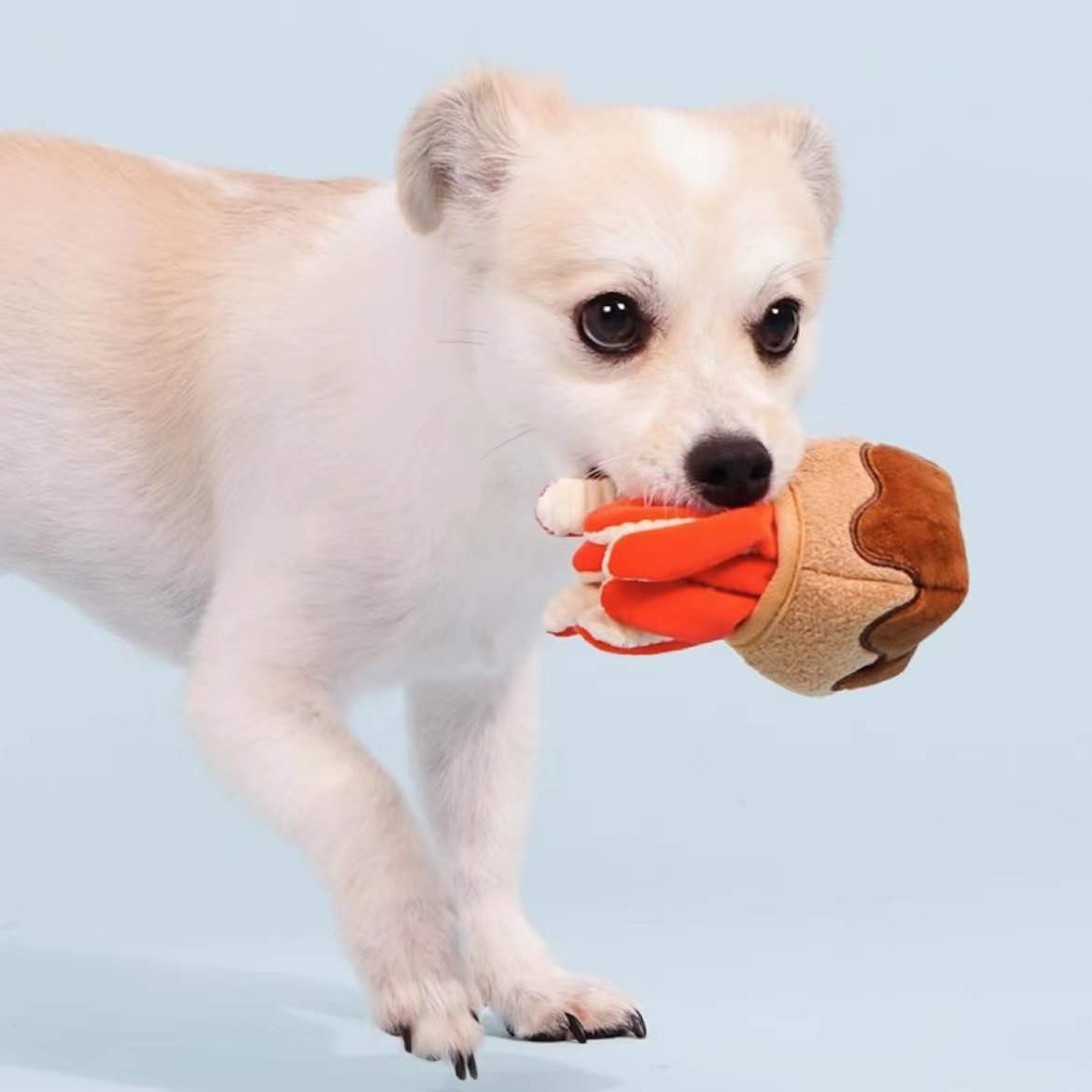 Cute Sniffing And Vocal Dog Takoyaki Sushi-shaped Pet Toy