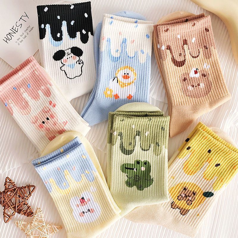 All-match Middle Tube Female Student Middle Tube Korean Style Sweet Cute Japanese Trendy Socks