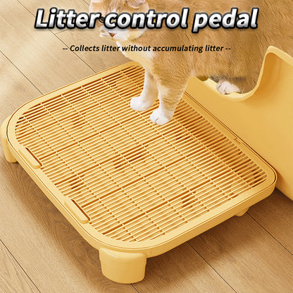 Cat Litter Mat Anti-bring Out Double Cat Litter Control Mat Cat Toilet Rubbing Foot Control Sand Table Pet Cleaning Supplies