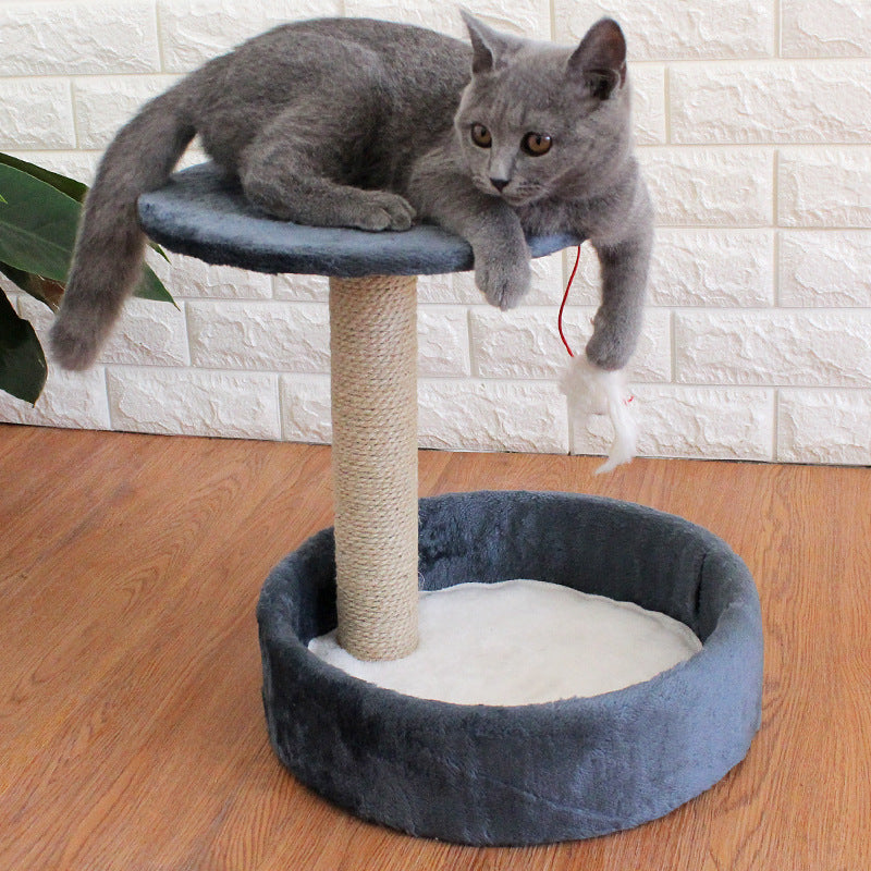 Cat tree small sisal toy jumping platform four seasons cat house