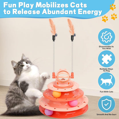 Cat Toys For Indoor Cats Kitten Toys Interactive Cat Toy Cat Puzzle Toy Cat Ball Toy