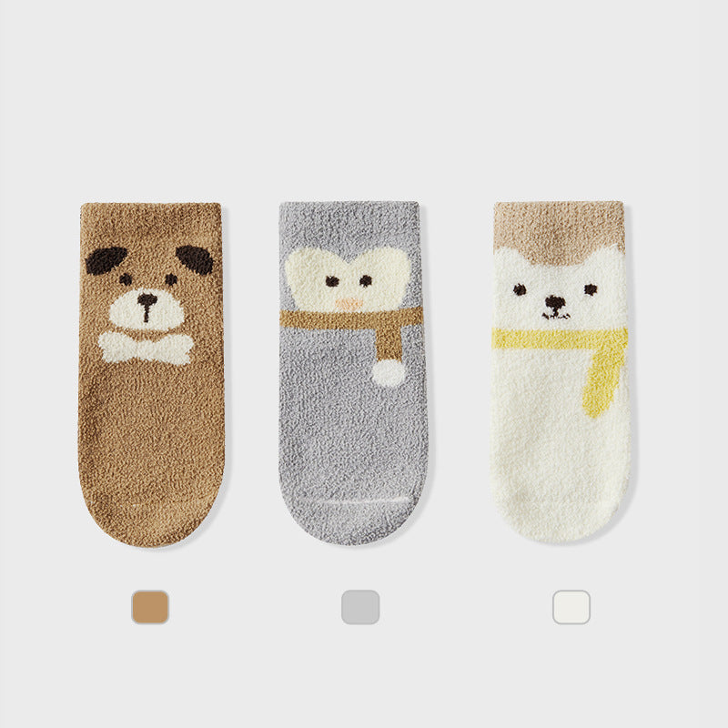 Dark And Light Animal Anti-skid Socks