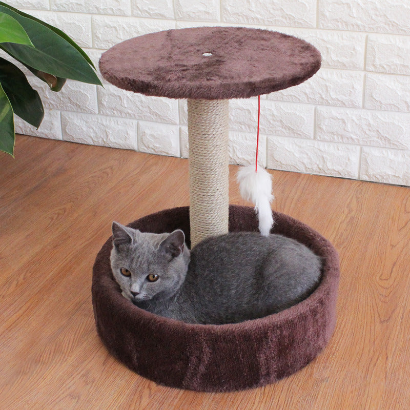 Cat tree small sisal toy jumping platform four seasons cat house