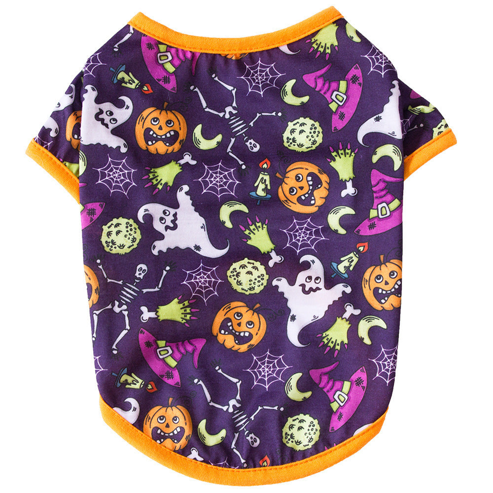 Fashionable And Simple Halloween Cat Pet Clothes