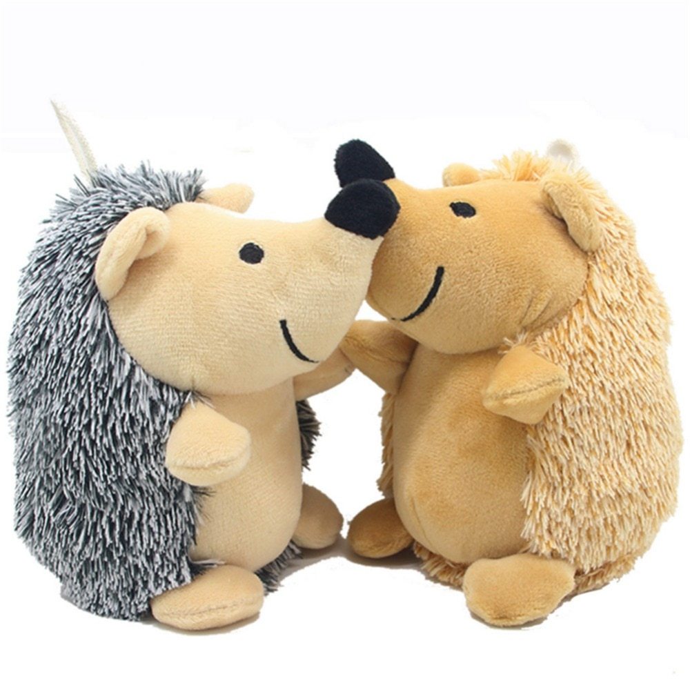 Pet plush hedgehog toy