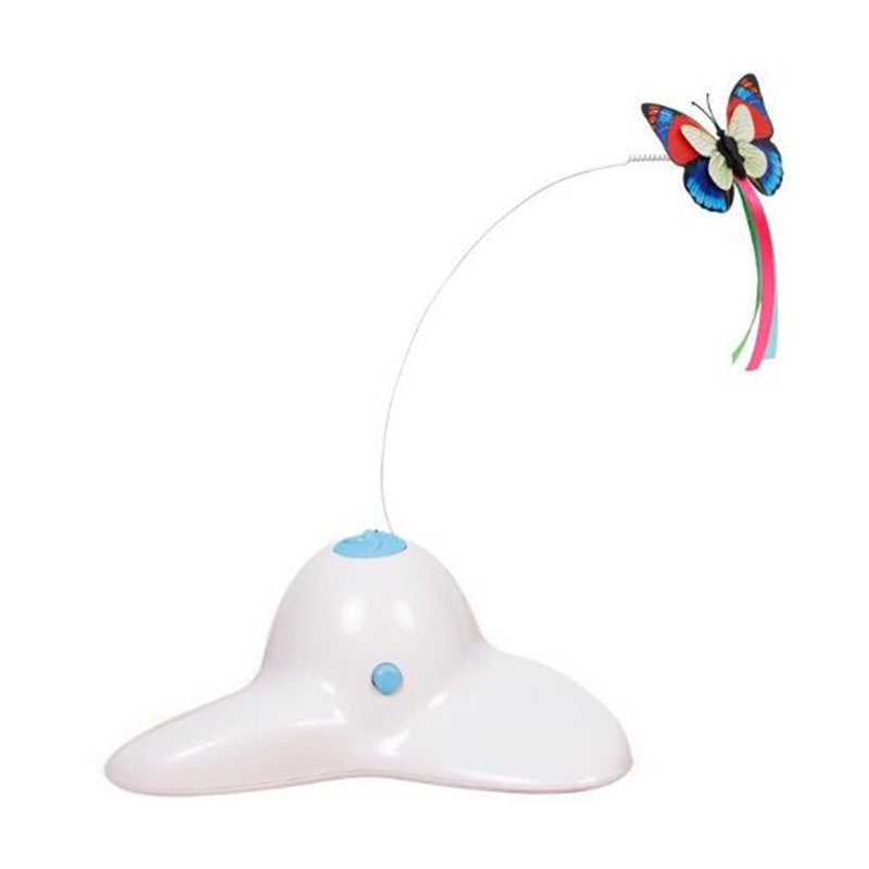 Auto-rotating Flashing Butterfly Cat Pet Device Interactive Cat Toy