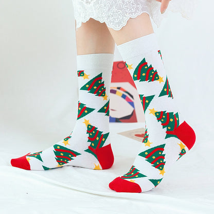 Christmas Tube Socks Women&