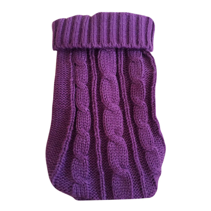 Pet sweater thick knit cat fashion warm clothing