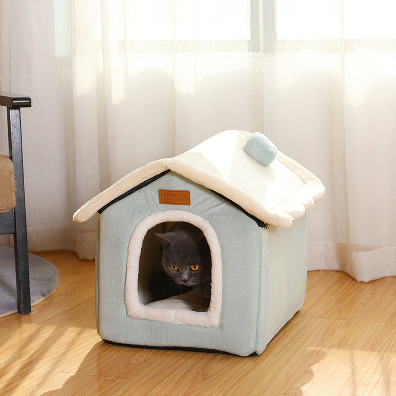 Creative Pet Nest Removable And Washable House-type Cat Nest