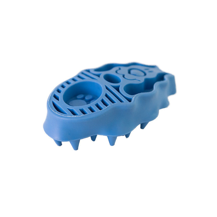 Dog Brush For Grooming And Shampooing - Blue Brush For Dogs