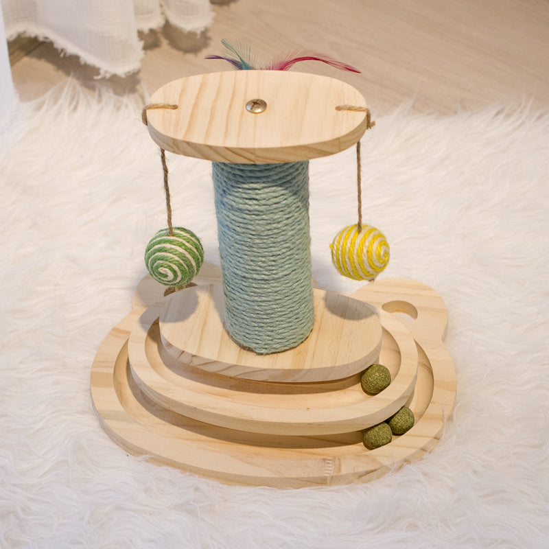 Cat Scratcher Interactive Maze Ball Toy