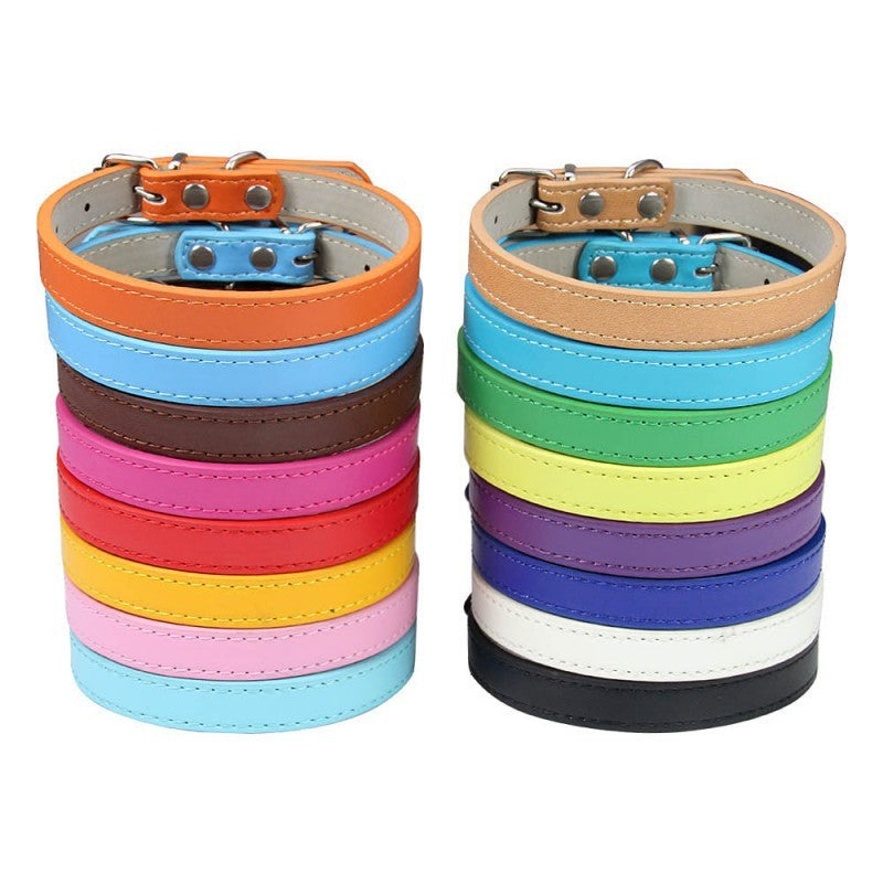 Pet PU leather collar