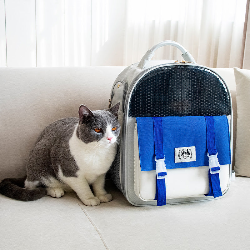 Portable And Foldable Large-capacity Cat And Dog Backpack