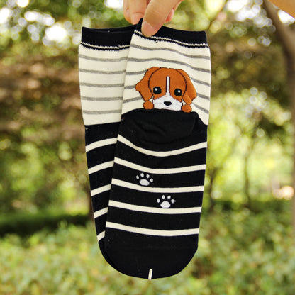 Cute Heel Puppy Cotton Socks Cartoon Socks