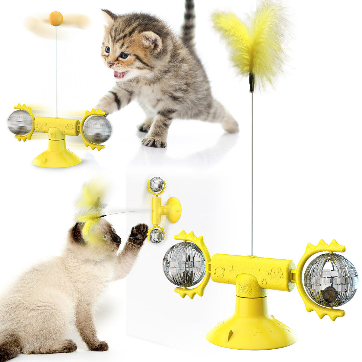 Cat Turntable Cat Windmill Toy Glowing Toy