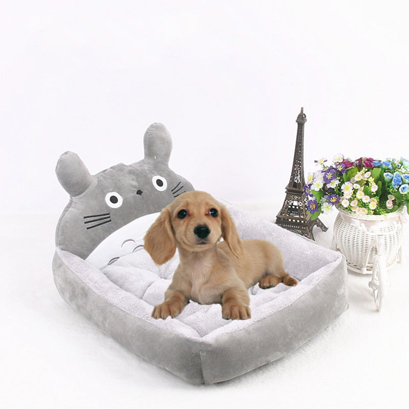 Winter Warm Puppy Cat Bed Sofa Washable Cartoon Pet Beds For Small Dogs CatsPets Products Accessories