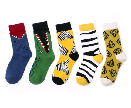 Creative socks zebra animal series stockings wild couple cotton socks