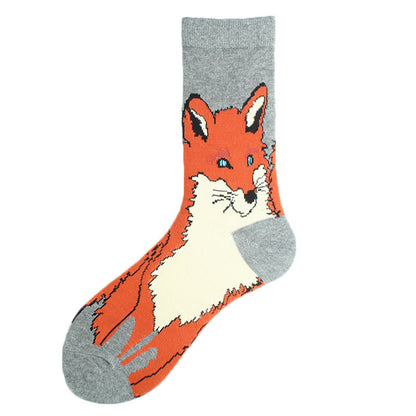 Fashion Printed Cotton Socks For Lovers