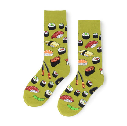 Food series couple socks creative cotton socks