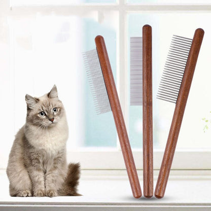 Wooden Handle Pet Comb To Get Rid Of Floating Hair