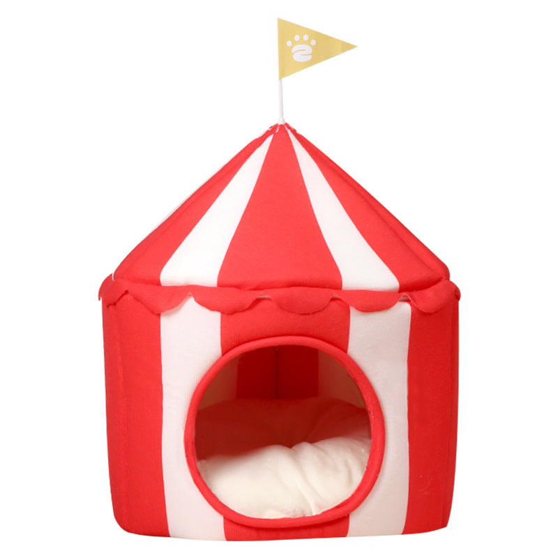 Winter Warm Cat Bed Dog Sleeping Mats Kitten House For Small Medium Cheap Pets Indoor Collapsible Cute Kennel Pet Nest Cat Tent