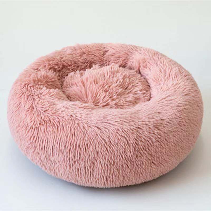 Round plush kennel