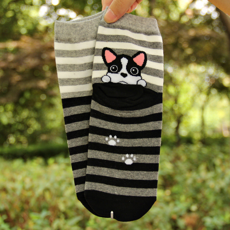 Cute Heel Puppy Cotton Socks Cartoon Socks