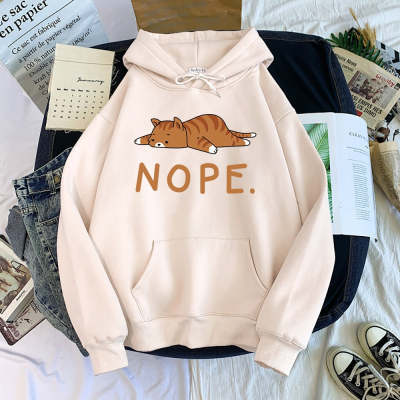 Fashion Men And Women Cat Printed Hoodie