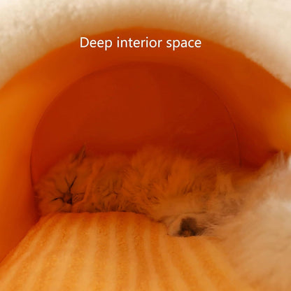 Cat House For Cats Cat Beds For Indoor Cats Cat Bed Cave With Removable Washable Cushioned Pillow  Calming Cozy Soft Cat Cave