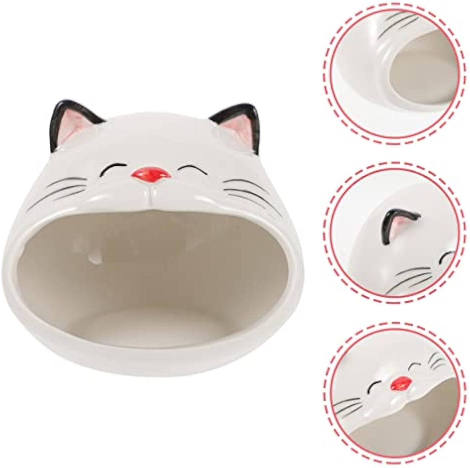 Cat Shape Hamster House Hamster Ceramic Nest Hamster Bath House Small Animal Habitat Critter Bath House Ceramic Pet House Cooling Gerbil House Ceramics Hamster Cage