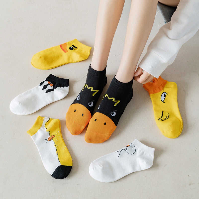 Socks Girls Cotton Boat Socks Shallow Mouth Spring Summer Autumn Boat Socks