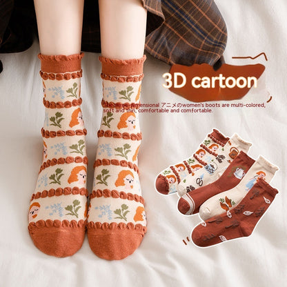 All-matching Caramel Cartoon Women&