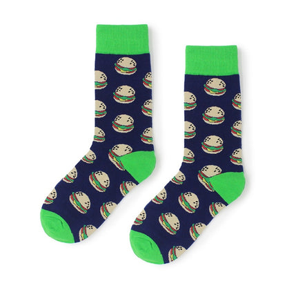 Food series couple socks creative cotton socks