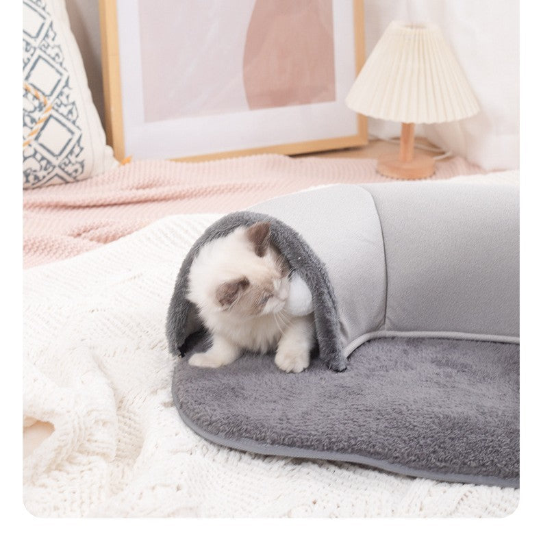 Autumn And Winter Cat Nest Cat Tunnel Plush